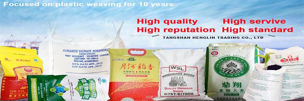 Wholesale PP Woven Bag Packing Rice Flour 25kg 50kg 100% New PP Material Agricultural Bags